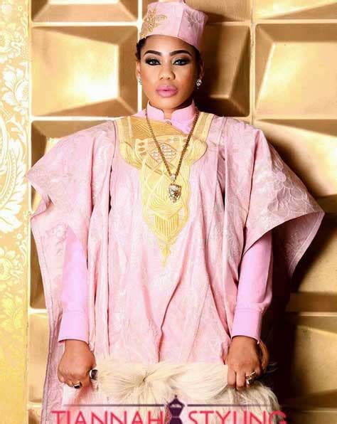 toyin lawani dazzles in pink outfit