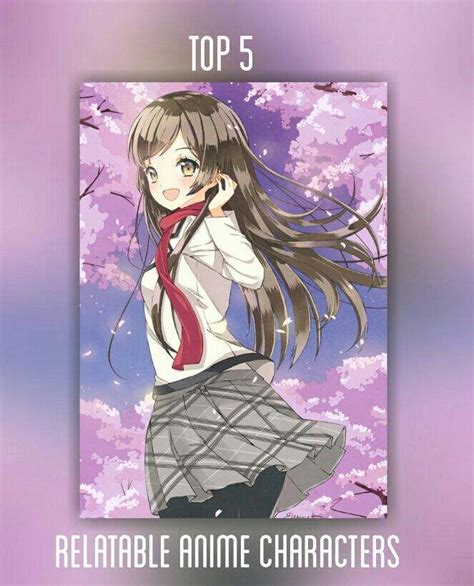 ☙top 5 Relatable Anime Characters☙ Anime Amino