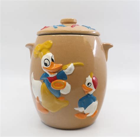 Donald Duck And Nephews Cookie Jar Id Octdisneyana18891 Van Eaton