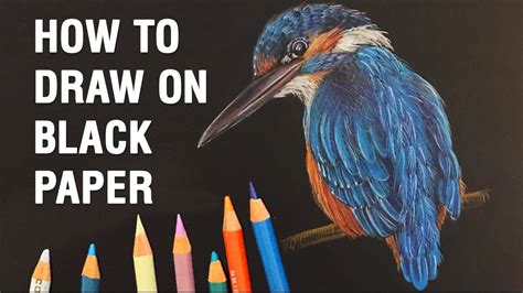 How To Draw With Colored Pencils On Black Paper Tips And Walkthrough
