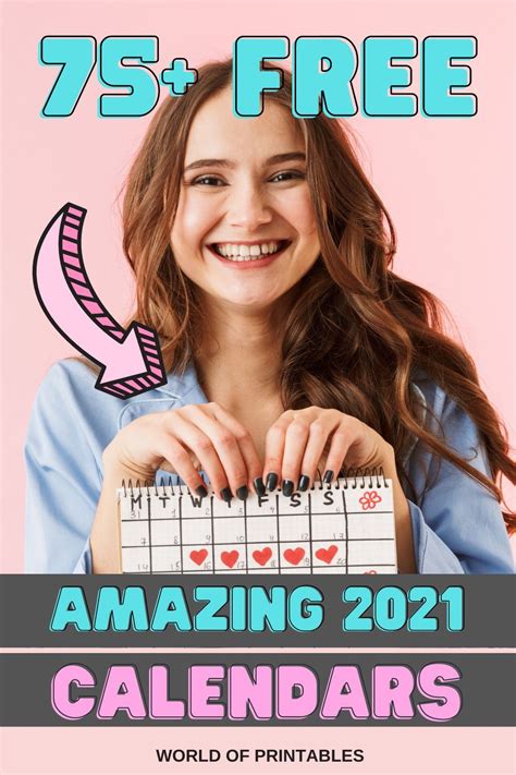 75 Free Amazing 2021 Calendars To Choose From Calendar Printables