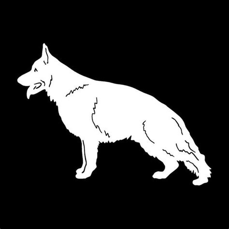173127cm German Shepherd Dog Car Stickers Personality Vinyl Decal