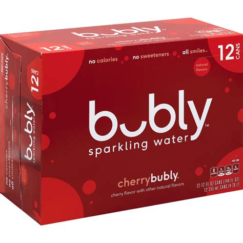 Bubly Sparkling Water Cherry Buehlers