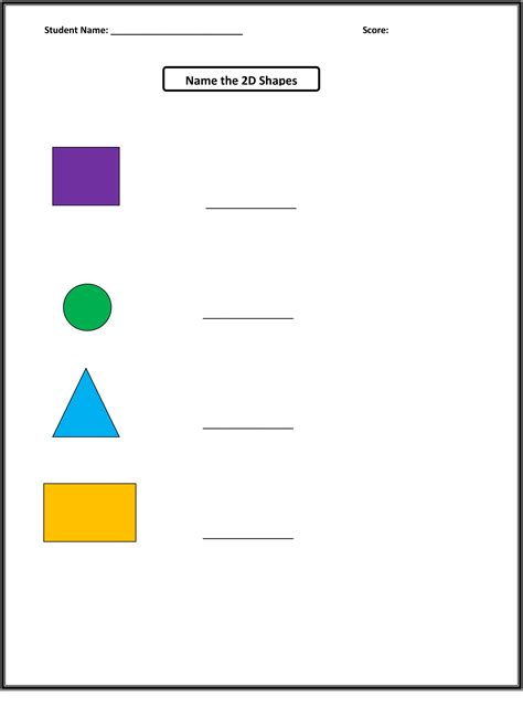 Easy shapes worksheet for kids. Printable Basic Shapes Worksheets | Activity Shelter