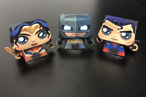 Wonder Woman Batman And Superman Papercraft My Build Up Credit To Gus