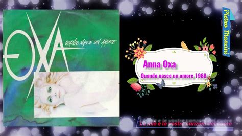 Anna Oxa Quando Nasce Un Amore 1988 Youtube