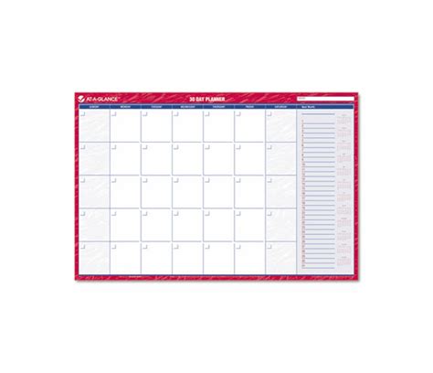 Aagpm2828 Recycled Horizontal Erasable Wall Planner 36