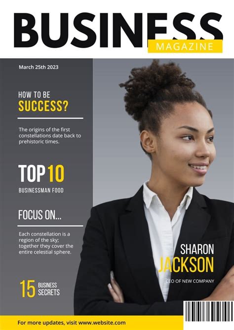 Design And Get This Professional Business Success Magazine Cover