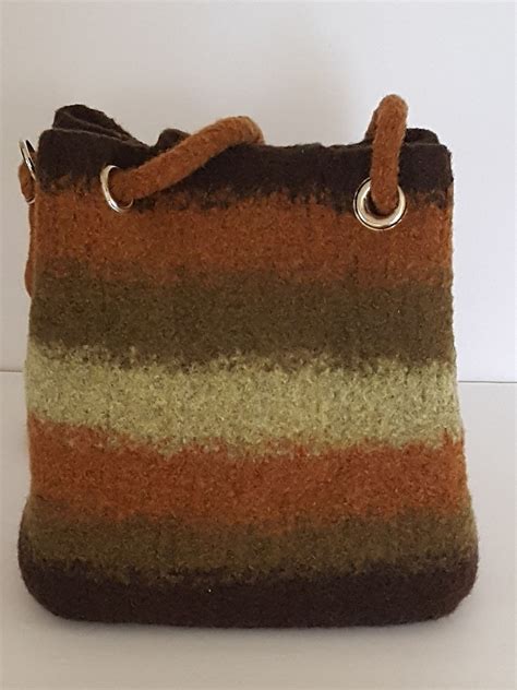 Wool Felted Purse Womens Shoulder Bag Handmade Ts For Her Etsy