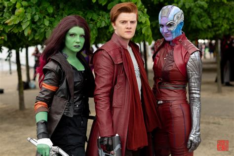 Gamora Star Lord And Nebula Guardians Of The Galaxy By Charlotte