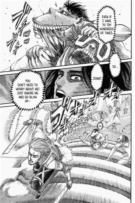 It is set in a fantasy world where humanity lives within territories surrounded by three enormous walls that protect them from. Attack on Titan,Chapter 136 : Devote Your Heart - Attack ...