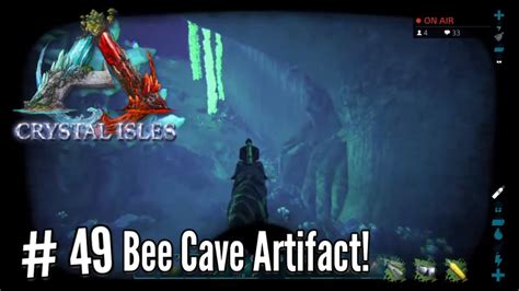 Ark Survival Evolved Crystal Isles 49 Bee Cave Artifact Youtube