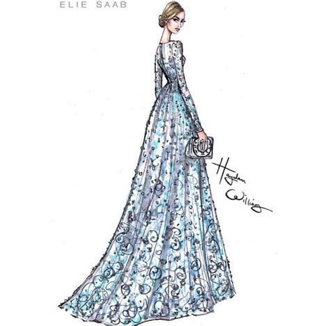 Elie Saab Bridal Gown Dress Illustration Fashion Illustration Dresses