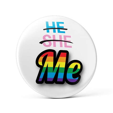 prideoutlet badges buttons and patches he she me pin button
