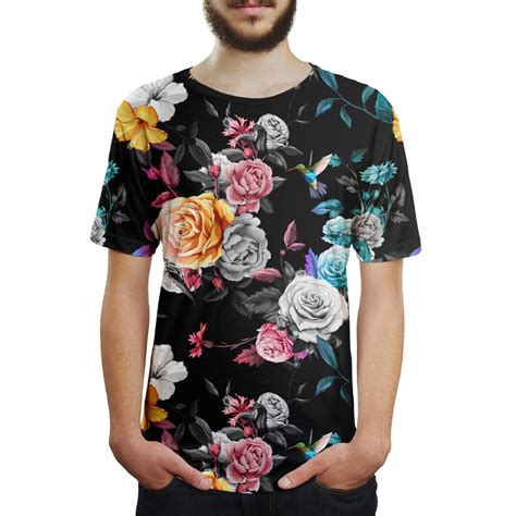 Camiseta Masculina Floral Jardim E Beija Flor No Elo7 Over Fame D43f9d