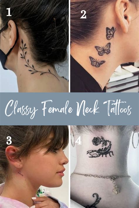 Should I Get Female Neck Tattoos We Say Yes Tattooglee Behind The