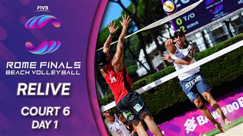 Fivb Beach Volleyball World Tour Finals 2019 Court 6 Day 1 Rome