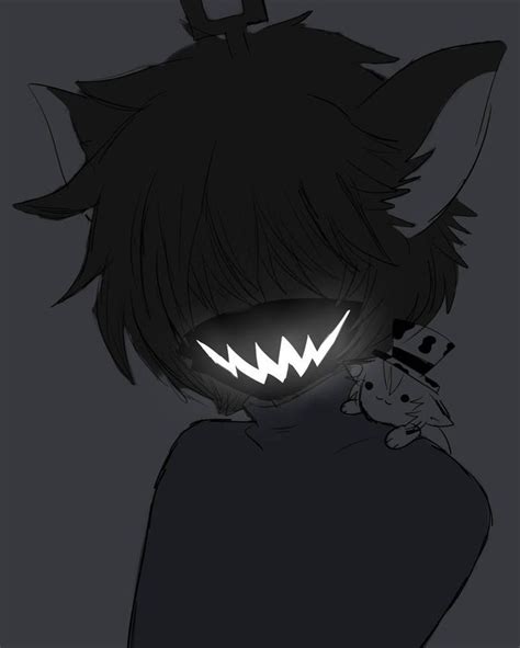 Demonic Anime Shadow Demon Foxlineartillustration
