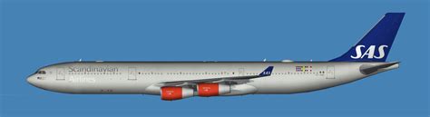 Sas Scandinavian Airlines Airbus A340 300 Fleet Fspainter