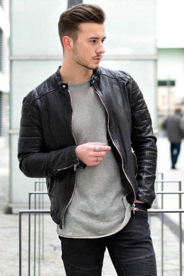 guide to wear a leather jacket with jeans kembeo