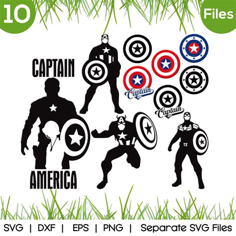 Cut Files For Silhouette Captain America Svg Superhero Svg Avengers Svg My Xxx Hot Girl
