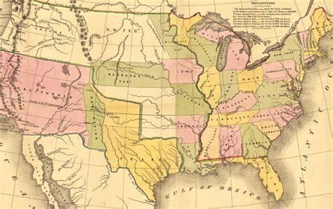 Santa Fe Texas In An 1848 Map By Gilman 730 1848 El Palacio