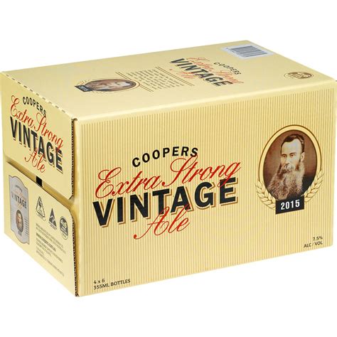 Coopers Vintage Ale Bottles 355ml X 24 Case Woolworths