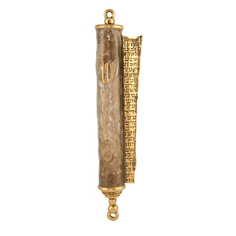 Traditions described in the category gift shops. Tan Scroll Mezzuzah - Temple Traditions Gift Shop