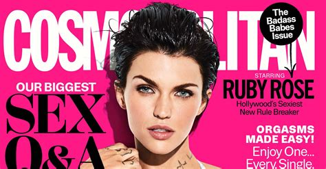 Ruby Rose To ‘cosmopolitan ‘i Have A Very Healthy Sex Life Magazine Ruby Rose Just Jared