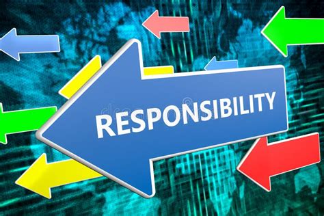 Responsibility Text Concept Stock Illustration Illustration Of