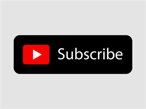 Black Free Youtube Subscribe Transparent Button Icon By Alfredocreates