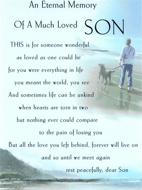 30 Lovely Funeral Poems For Son Poems Ideas