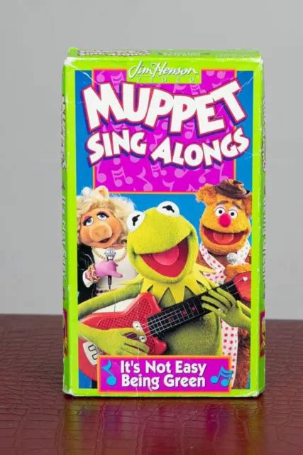 Muppet Sing Alongs Its Not Easy Being Green Vhs 1994 Kermit Miss