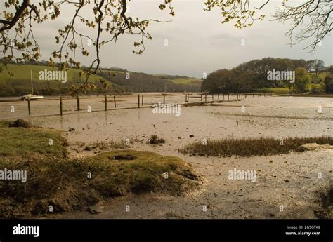 Tidal Road At Aveton Ford Stock Photo Alamy