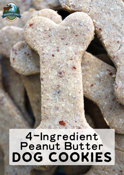 4 Ingredient Peanut Butter Dog Cookies Gluten Free Recipe Dog