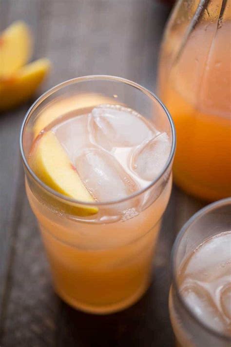 Ginger Peach Lemonade