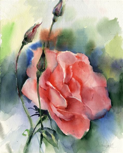 Watercolor Painting Flowers At Paintingvalley Com Explore Collection