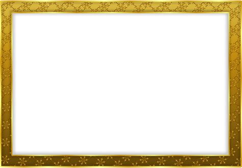 Simple Gold Frame Landscape Transparent Png Stickpng