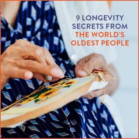 9 Longevity Secrets From The Worlds Oldest People Get Healthy U