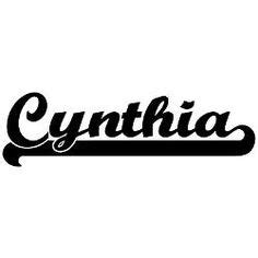 Name Cynthia In Graphics Cynthia Cursive Glass C Names Name Graphics