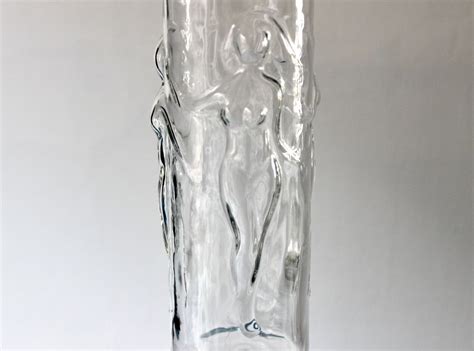 Libbey Glass Large La Femme Dancing Nudes Tumbler Vase Etsy