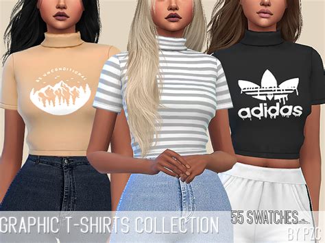 The Sims Resource Graphic T Shirts Collectionmesh Required