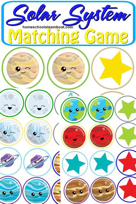 Get This Free Printable Solar System Matching Game To Use With The