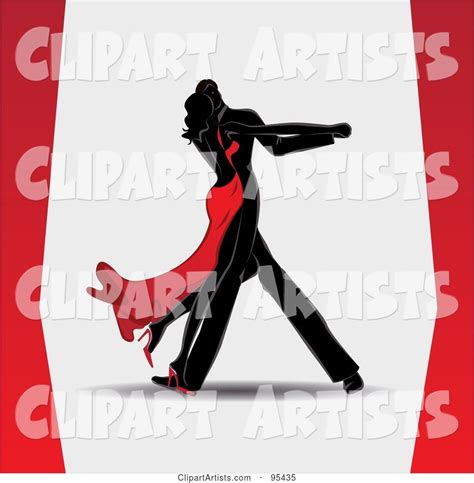 Romantic Black Couple Dancing Closely Clipart By Eugene Upstudio