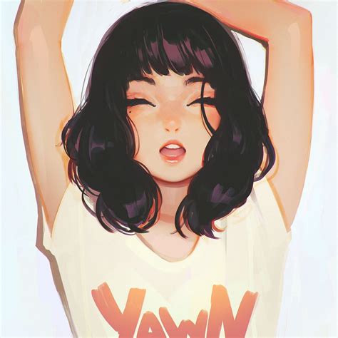 Yawn Kuvshinov Ilya On Patreon Anime Art Girl Illustration Art Digital Art Girl