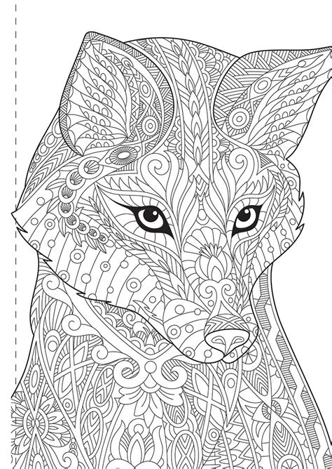 30 Hard Stitch Coloring Pages For Adults Animals Colouring