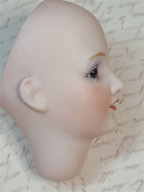 Porcelain Doll Head Vintage Reproduction Of German Fashion Etsy