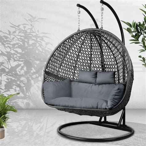Hammocks or hanging egg chairs are a proven fun and fascinating seating option rather than a couch, chair, a swing, or other types of seats existing today. Modern Double Outdoor Swing Egg Chair with Hammock Stand ...