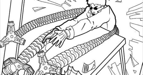 Coloriage Spiderman with doctor octopus Pour Petit  Coloriage en Ligne