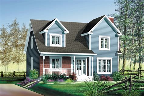 Country Style 2 Story Cottage 80048pm Architectural